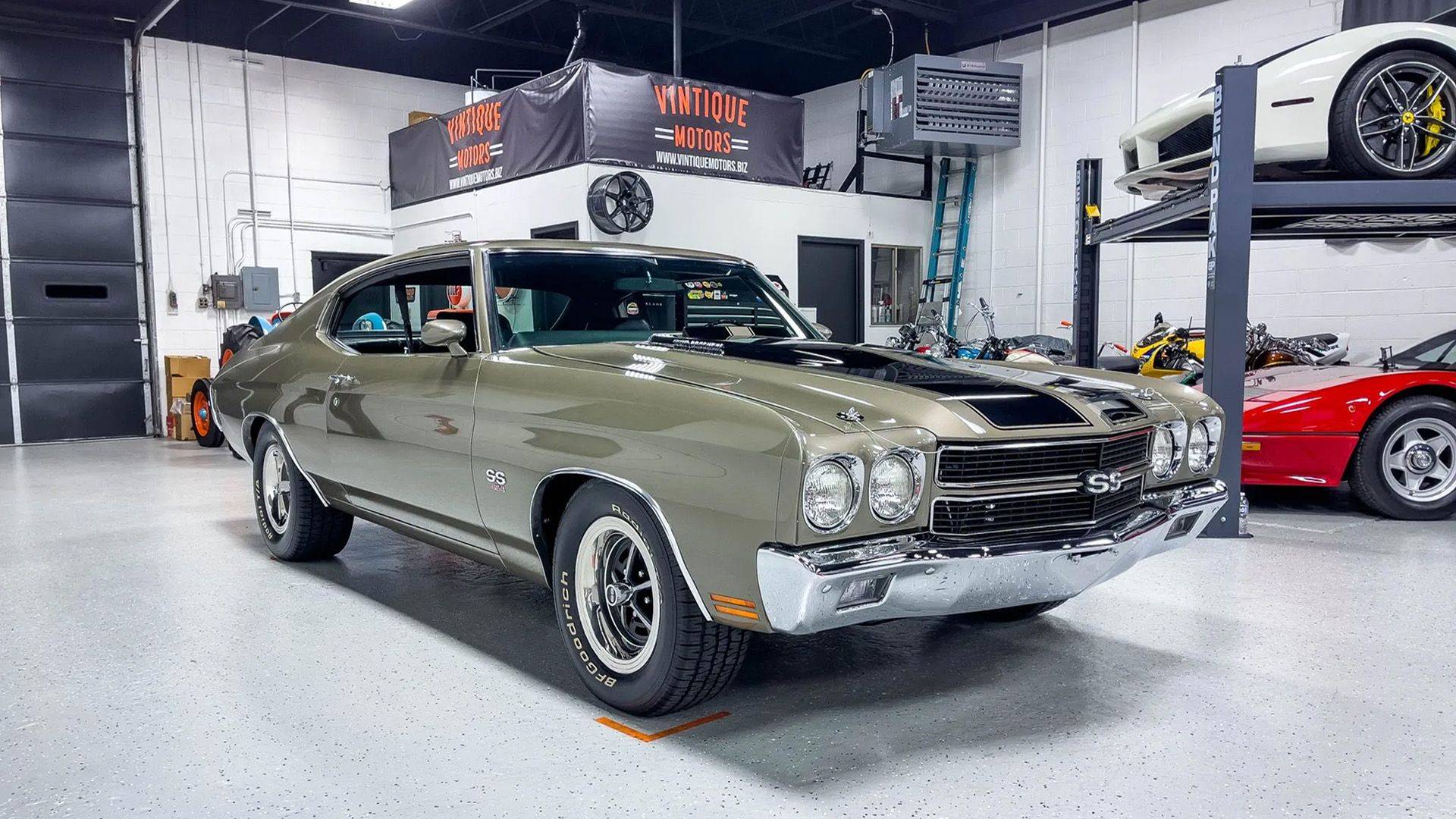 Quartz 1970 Chevrolet Chevelle shown from the front three-quarter angle