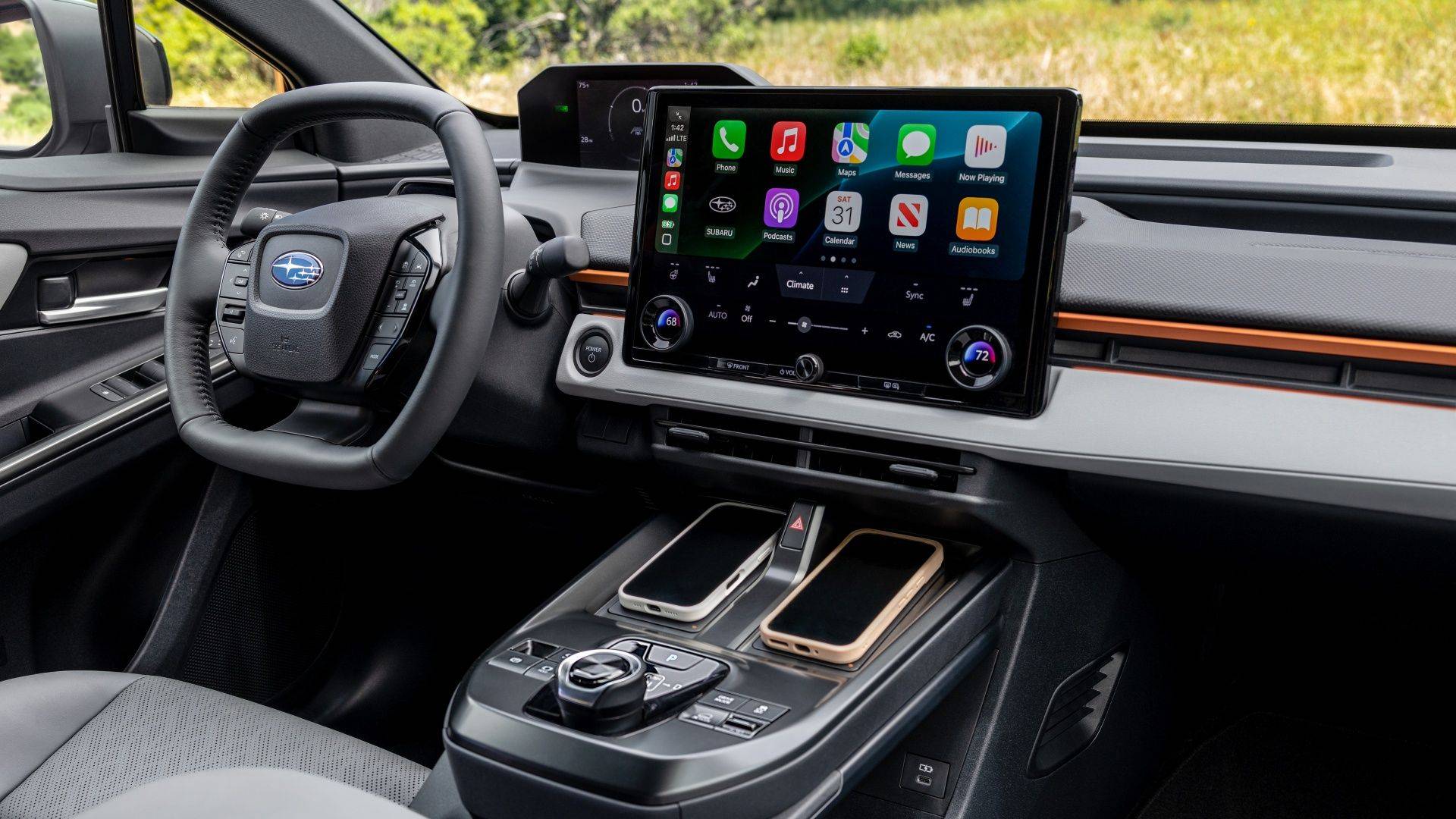 Dashboard and touchscreen inside the 2026 Subaru Uncharted
