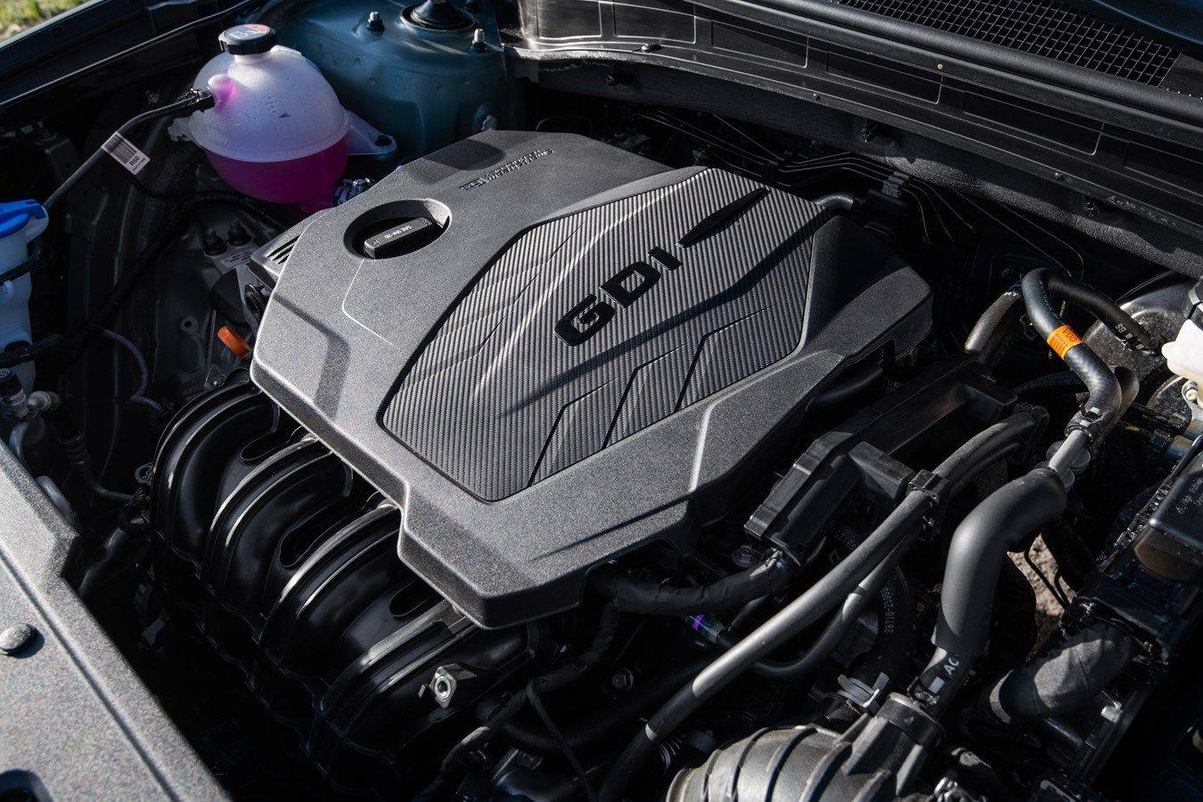 Engine bay of the 2023 Kia Sportage X-Pro