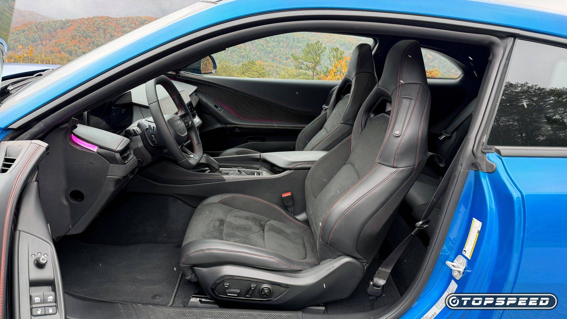 Front seats and interior of the 2026 Dodge Charger Sixpack