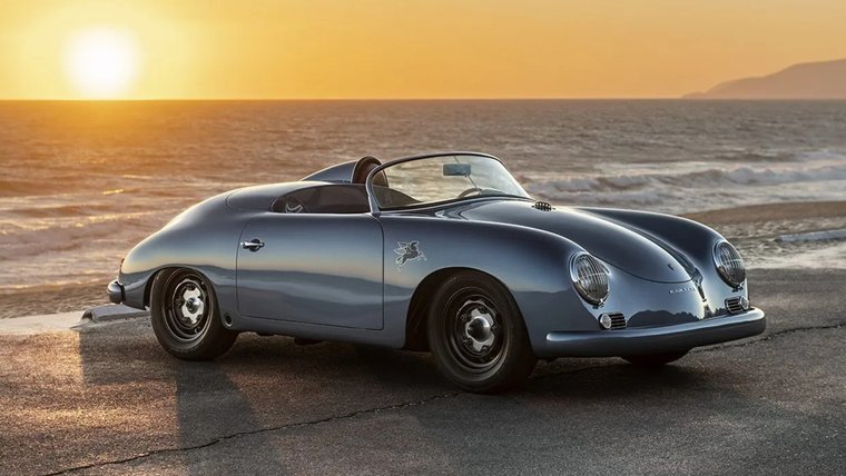 Emory Motorsports Porsche 356 Outlaw Speedster at sunset