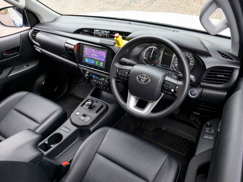 Toyota Hilux FCEV prototype interior and controls