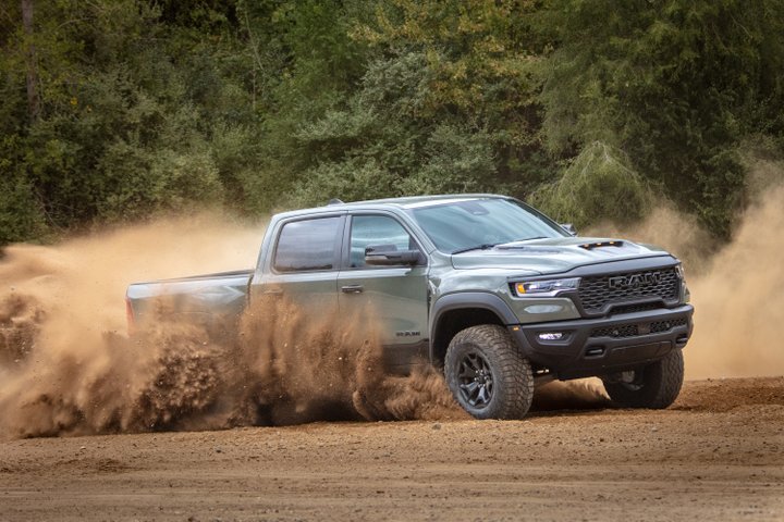 Ram 1500 RHO driving through dirt