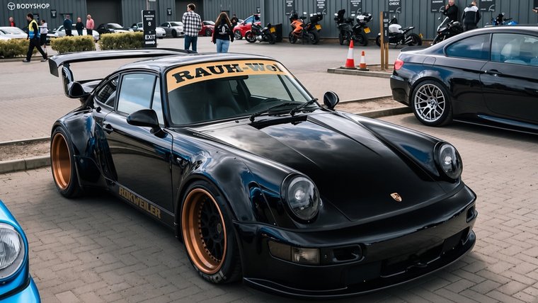 Black RWB Porsche 911
