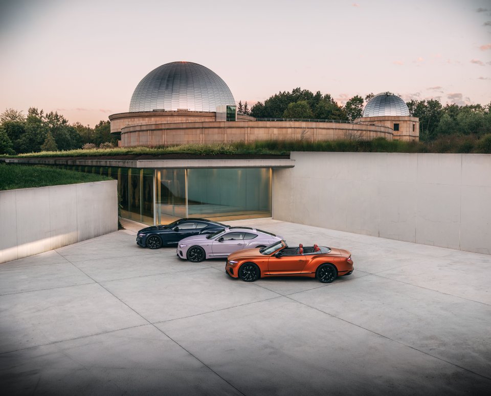 The Sun, The Earth and The Moon Bentleys at an observatory