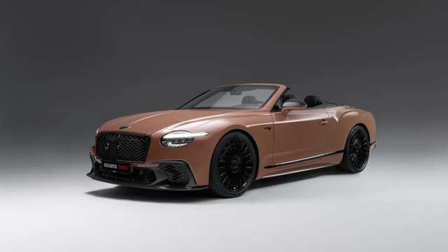 Bronze BRABUS 900 based on a Bentley Continental GTC Speed in a studio