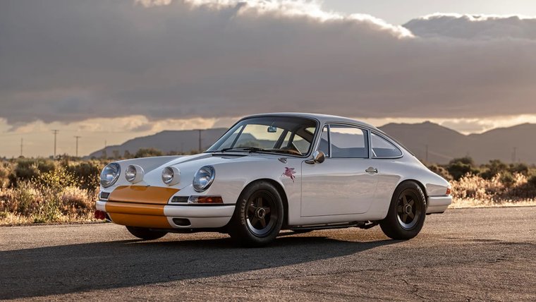 Emory Motorsports Porsche 911K Outlaw with rally lights