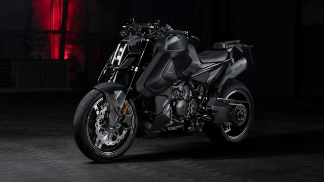 Black BRABUS 1400 R Signature Edition naked motorcycle with carbon-fiber bodywork